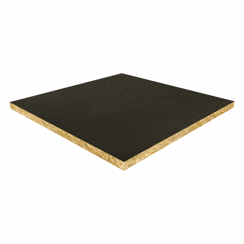 Черные шумопоглощающие потолочные панели Рокфон ИНДАСТРИАЛ БЛЭК_1